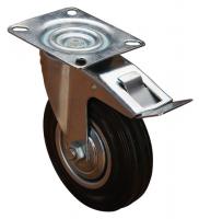 SCb80-Промышленное колесо поворотный кронштейн, С ТОРМОЗОМ, ДИАМЕТР КОЛЕСА 200ММ фото